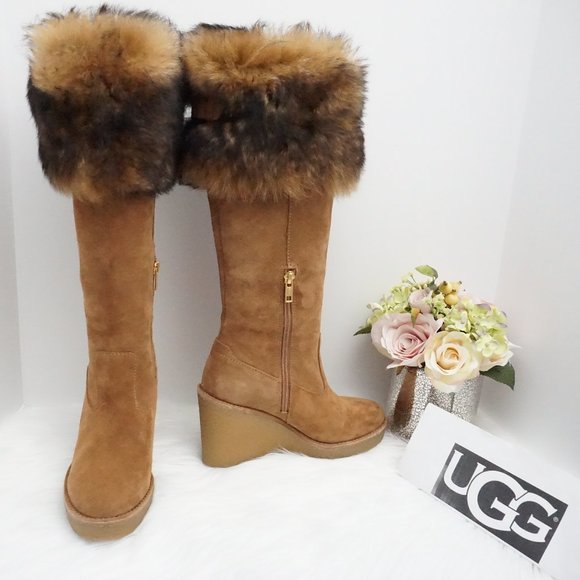 brown chelsea platform boots